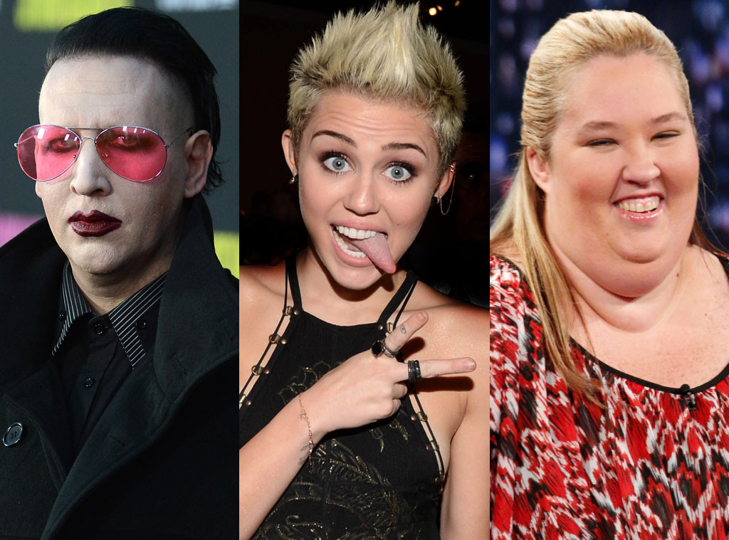 Marilyn Manson, Miley Cyrus, Mama June Shannon Marilyn Manson, Miley Cyrus, Mama June Shannon